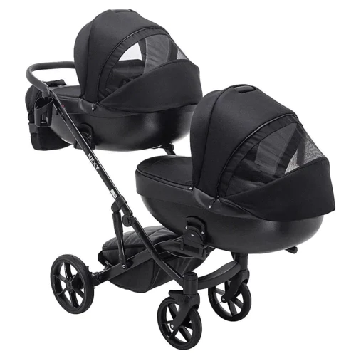 Коляска 2 в 1 для двійні Bair Next DUO Soft 02 чорний: Стать дитини Для девочек, Для мальчиков, Унисекс