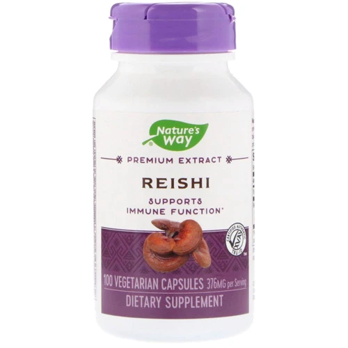 Nature's Way Reishi Standardized 100 Caps Гриб рейши лікувальний