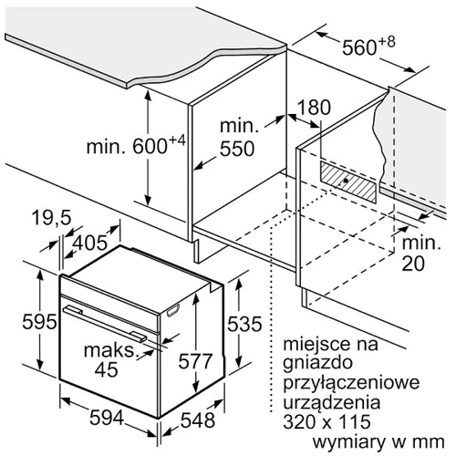Духова шафа електрична Bosch HBG7341B2: Гриль є
