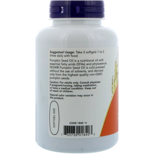 Now Foods Pumpkin seed oil 1000 mg 100 gel caps: Тип Пищеварительные ферменты