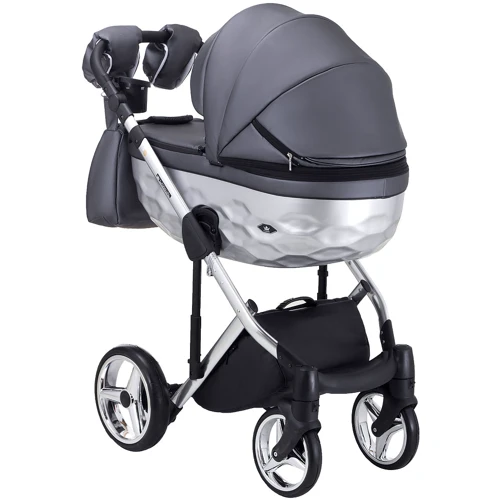 Коляска 2 в 1 Adamex Chantal Star Polar (Chrome) шкіра 100% Star 103 (624640): Можливість встановлення люльки є