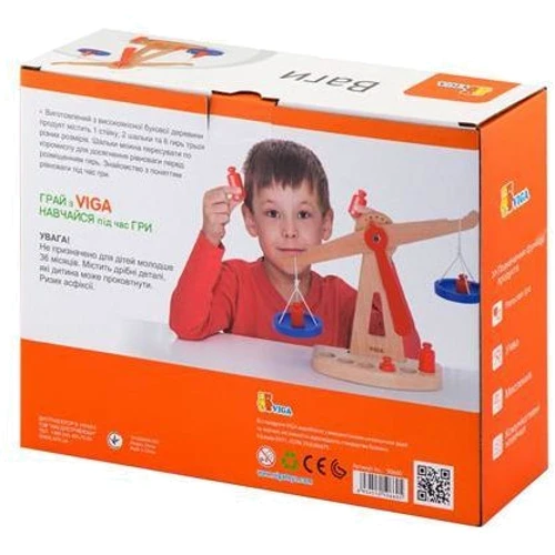 Дерев'яні ваги Viga Toys з гирями (50660)
