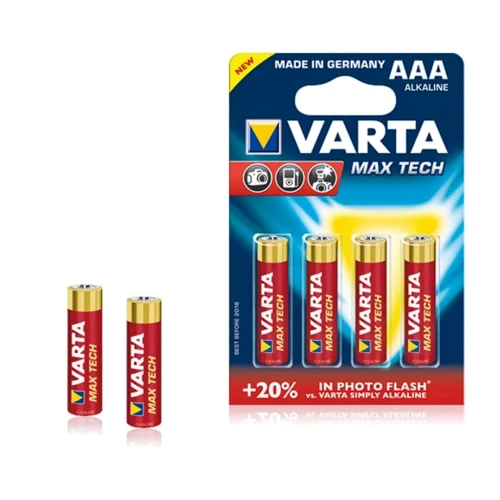 Varta AAA bat Alkaline 4шт MAX TECH (04703101404)