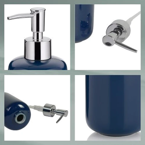 Дозатор для рідкого мила KELA Isabella синій 300 мл (20510)