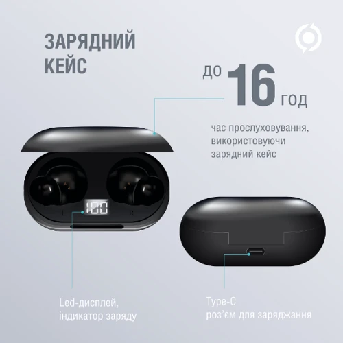 Навушники Piko MusicBox Black: Тип конструкції вакуумные