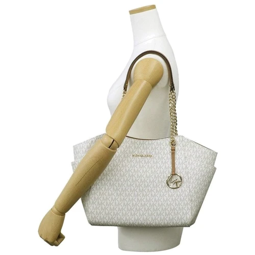 Женская сумка тоут Michael Kors бежевая (MK0477W): Фактура Матовая, Зернистая