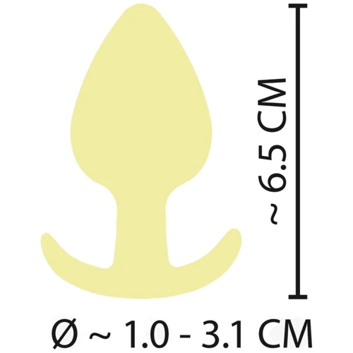 Анальная пробка Cuties Mini Butt Plug Yellow
