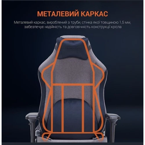 Кресло Gamepro Fabric Grey GamePro GC715SG фото 8