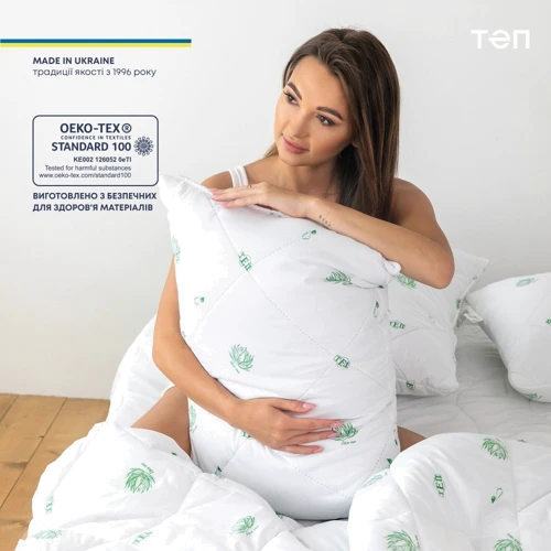 Подушка ТЕП Dream Collection Aloe Vera 50х70 см (4820185678964): Материал чехла микрофибра