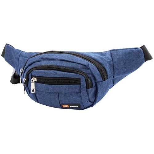 Мужская поясная сумка Valiria Fashion синяя (4DETBP3256-6): Материал Текстиль