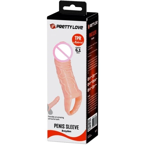 Насадка на член LYBAILE Pretty Love Penis Sleeve Breyden Flesh