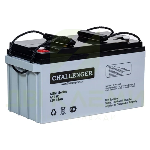 Аккумулятор Challenger A12-65 (AGM,12В, 65Ач): Тип AGM