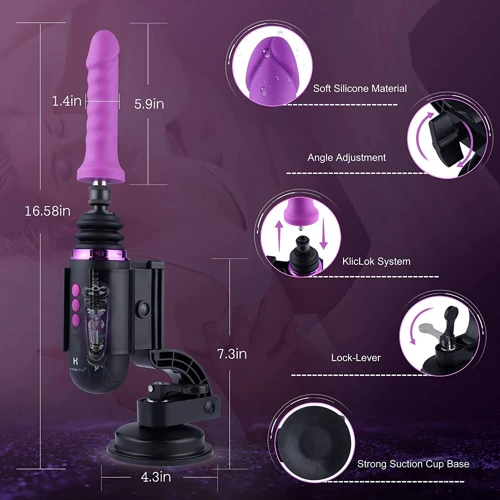 Мини секс-машина Hismith Mini Capsule Sex-Machine with Strong Suction APP, очень мощная, перезаряжаемая, пульт ДУ