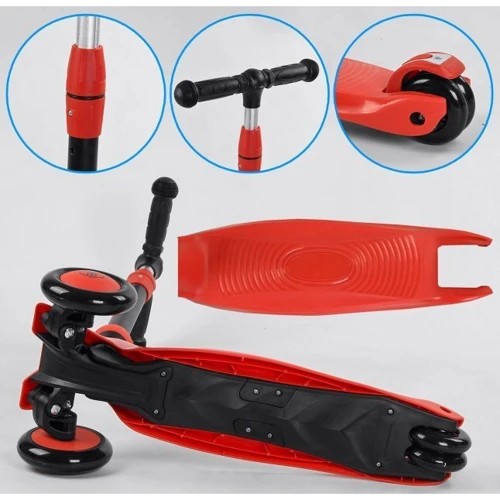 Самокат-беговел Best Scooter 3 в 1 червоний (BS-71899): Конструкція рами цільна