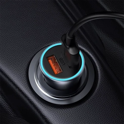 Зарядное устройство Baseus Car Charger 2хUSB Golden Contactor Pro 40W Dark Gray (CCJD-A0G) with USB-C Cable фото 8