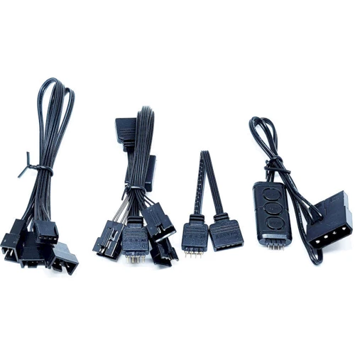 Кулер PCCooler Halo 3-in-1 RGB Kit 3-Pack: Регулировка оборотов широтно-импульсная модуляция (PWM)