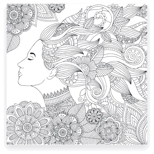 Раскраска-антистресс Santi Очаровательные девушки 20 страниц (742907)