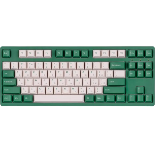 Клавиатура Akko 3087 Matcha Red 87Key Cherry MX Blue USB UA No LED Green (A3087_MA_CBL)