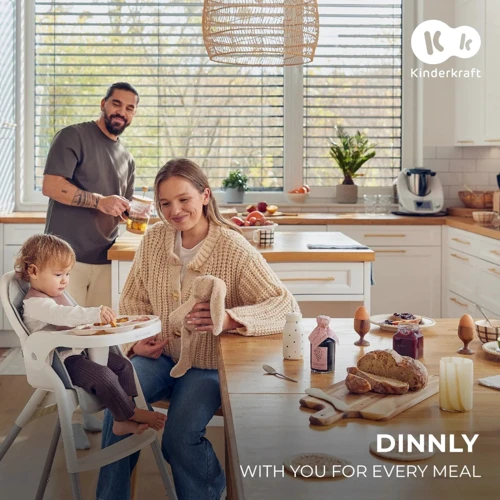 Стульчик для кормления Kinderkraft Dinnly Grey (KHDINN00LGR0000): Тип классический стульчик