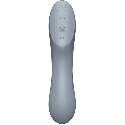 Вакуумний стимулятор із вібрацією Satisfyer Curvy Trinity 3 BlueGrey