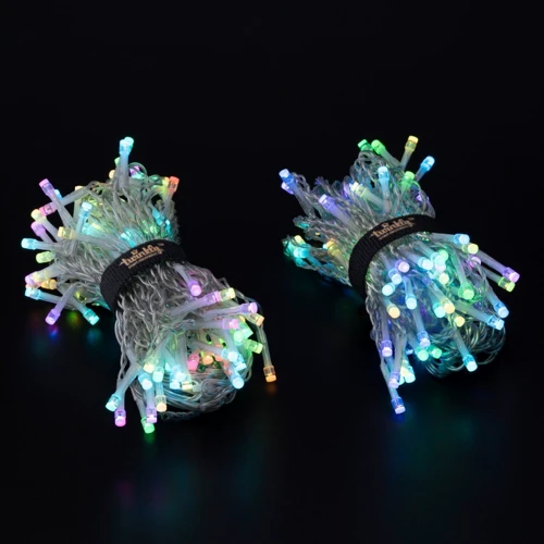 Гирлянда Smart LED Twinkly Icicle RGB 190_ BT+WiFi_ Gen II_ IP44 кабель прозрачный фото 8