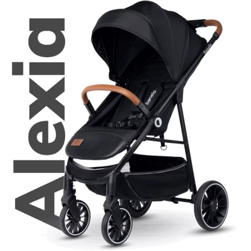 Візок Lionelo ALEXIA BLACK ONYX: Матеріал коліс полиуретан