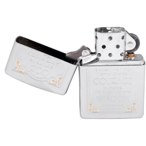 Зажигалка Zippo 205 Serenity Prayer Satin Chrome (28458) фото 3