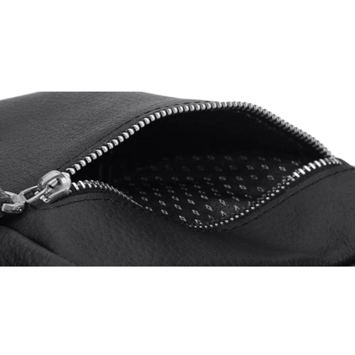 Чоловіча сумка планшет Borsa Leather чорна (1t1024m-black): Тип ручки Без ручки, Плечовий ремінь