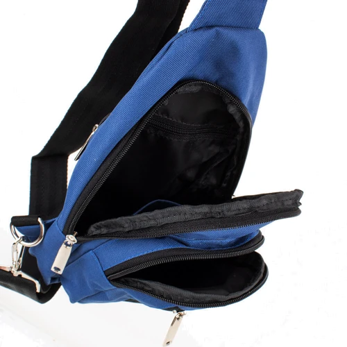 Мужская сумка-слинг DNK Leather синяя (DNK-JOKER-4-BAG-2): Страна производитель Украина