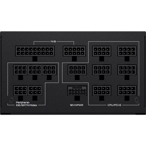 Блок живлення GIGABYTE 1300W (UD1300GM PG5): Вентилятор нижньої стінки 140 мм
