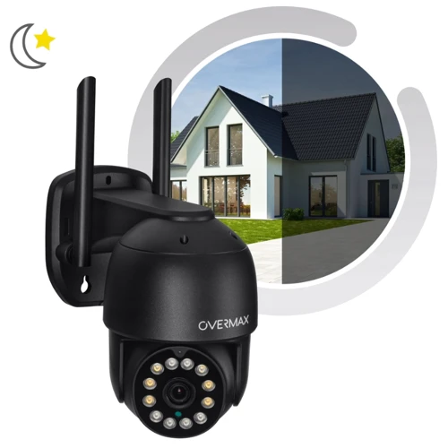 IP-камера видеонаблюдения Overmax Camspot 4.95 2.5K WiFi 4x ZOOM Anthracite: Разрешение 2560×1440