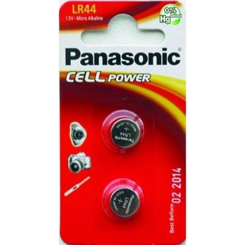 Panasonic LR44 2шт Alkaline (LR-44EL / 2B)