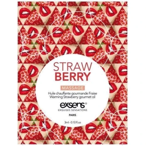 Пробник массажного масла EXSENS Strawberry 3мл: Тип Масло