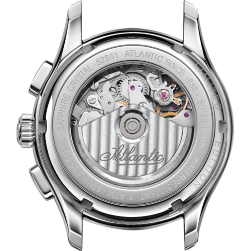 Наручные часы Atlantic Worldmaster 1888 Automatic Moonphase Chronograph Limited Edition 52851.41.55G (571253): Стиль Классический