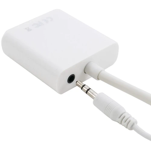 Адаптер ExtraDigital Adapter HDMI to VGA 0.15m White (KBH1645) фото 6