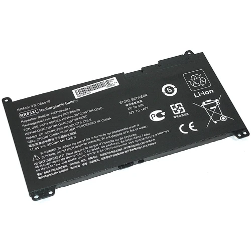 Батарея для ноутбука HP RR03XL ProBook G4 440 11.4V Black 3500mAh OEM (066478)
