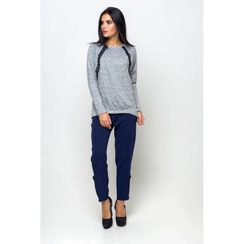 Джемпер FLFashion Грейс КСГ 1422 50 серый