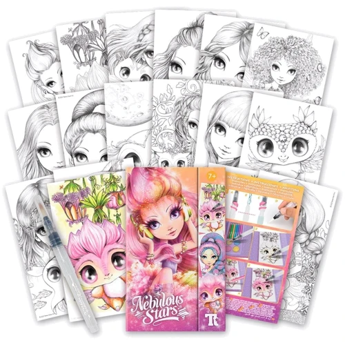 Набор для творчества Nebulous Stars Раскраска с водой белые листы Возьми в дорогу (11452)