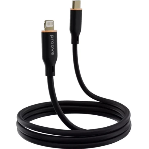 Кабель Proove Cable USB-C to Lightning Jelly Silicone 27W 1m Black (CCJS27002101): Длина 1 м