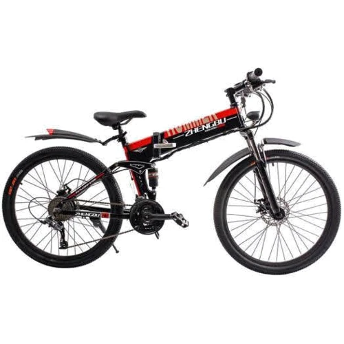 Электровелосипед Zhengbu H1 Black-Red