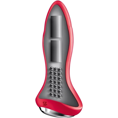 Анальная смарт вибропробка с жемчужным массажем Satisfyer Rotator Plug 1+ Red