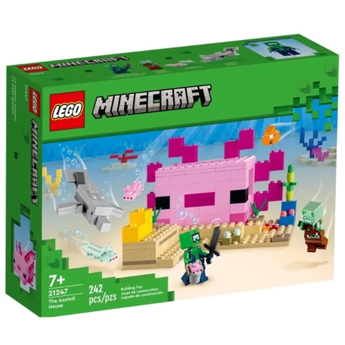 Конструктор LEGO Minecraft Дом Аксолотля 242 детали (21247)