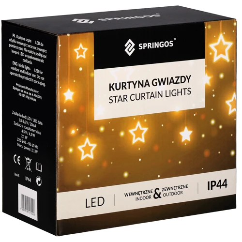 Гирлянда бахрома уличная (наружная) Springos 2 м 138 LED CL4017 Mix фото 5