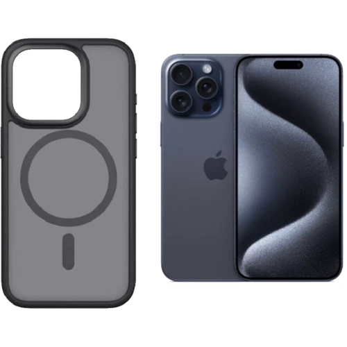 Чехол для iPhone Monblan Crystal Case Magnetic Black for iPhone 15 Pro Max