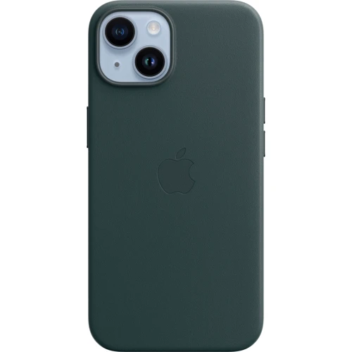 Чехол для iPhone Apple iPhone 14 Leather Case with MagSafe - Forest Green (MPP53ZE/A): Тип чехла накладка на заднюю часть