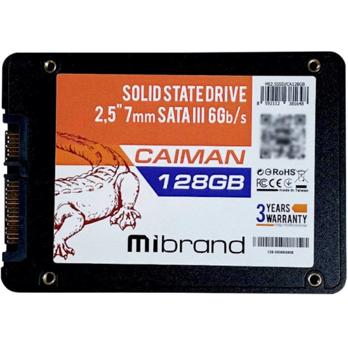 Wibrand Caiman 128GB 2.5 (WI2.5SSD/CA128GB): Інтерфейс підключення SATA III