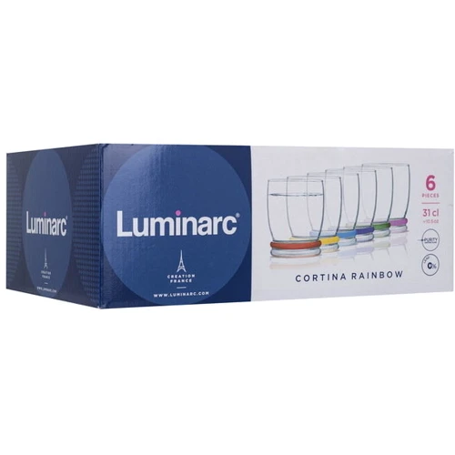 Стакан Luminarc CORTINA RAINBOW НАБОР 6x310мл низкий (N0754) фото 7