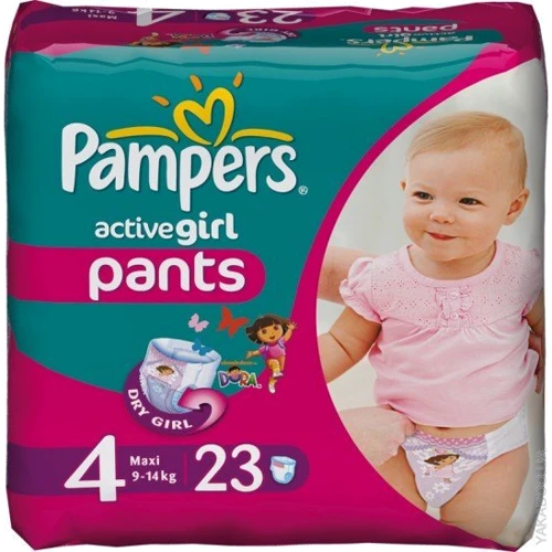 PAMPERS Active Girl Maxi (9-14 кг) Середня 23