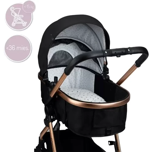 Универсальная коляска 2 в 1 MoMi Limuru Black (WOSP00029) фото 9