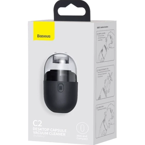 Пилосос Baseus C2 Desktop Vacuum Cleaner (Dry Battery) black (CRXCQC2A-01): Тип пилососа вакуумный